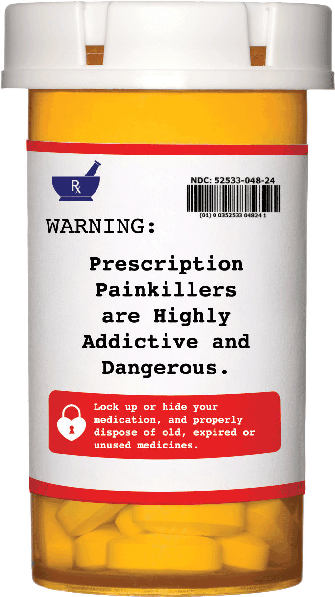 Prescription Pill Bottle Warning Label