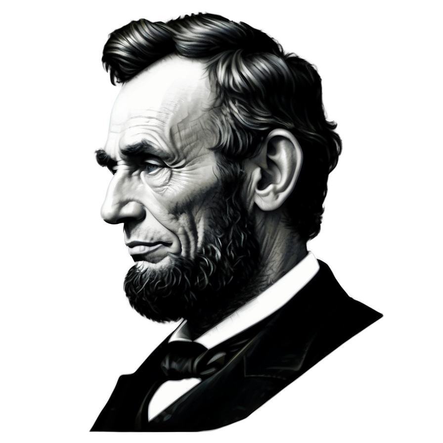 President Lincoln Silhouette Png Nes15