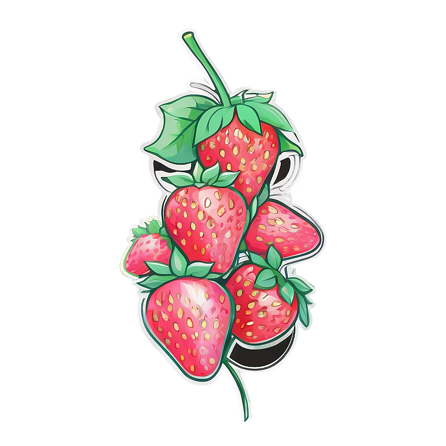 Pretty Strawberry Sketch Png Ljw56