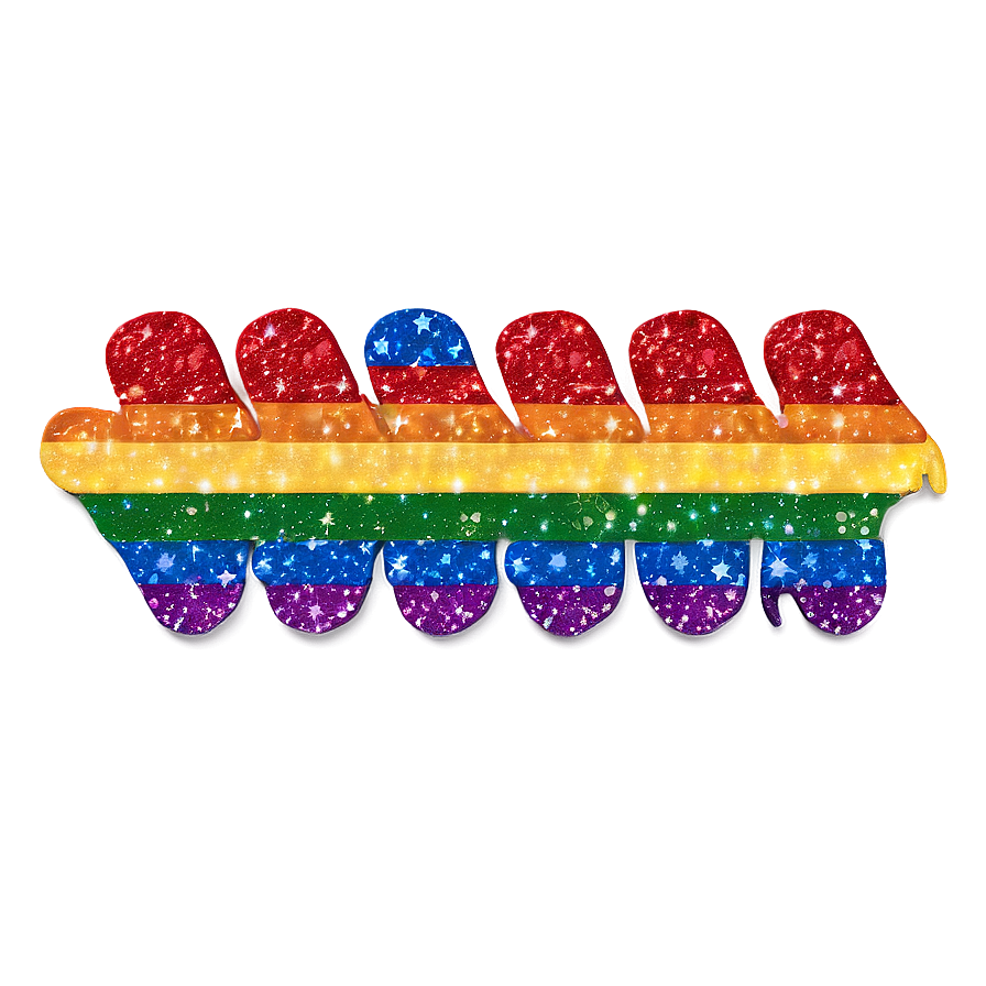 Pride Rainbow Glitter Png 05062024