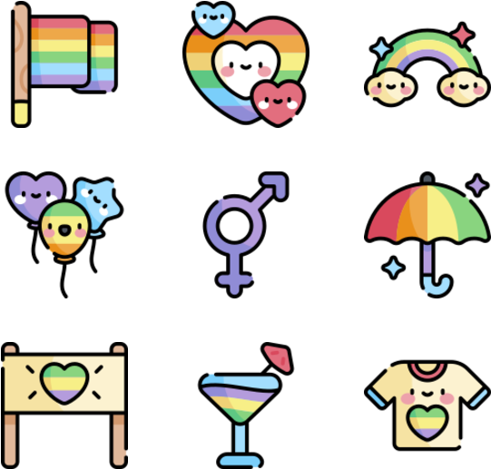 Pride Themed Icons Set