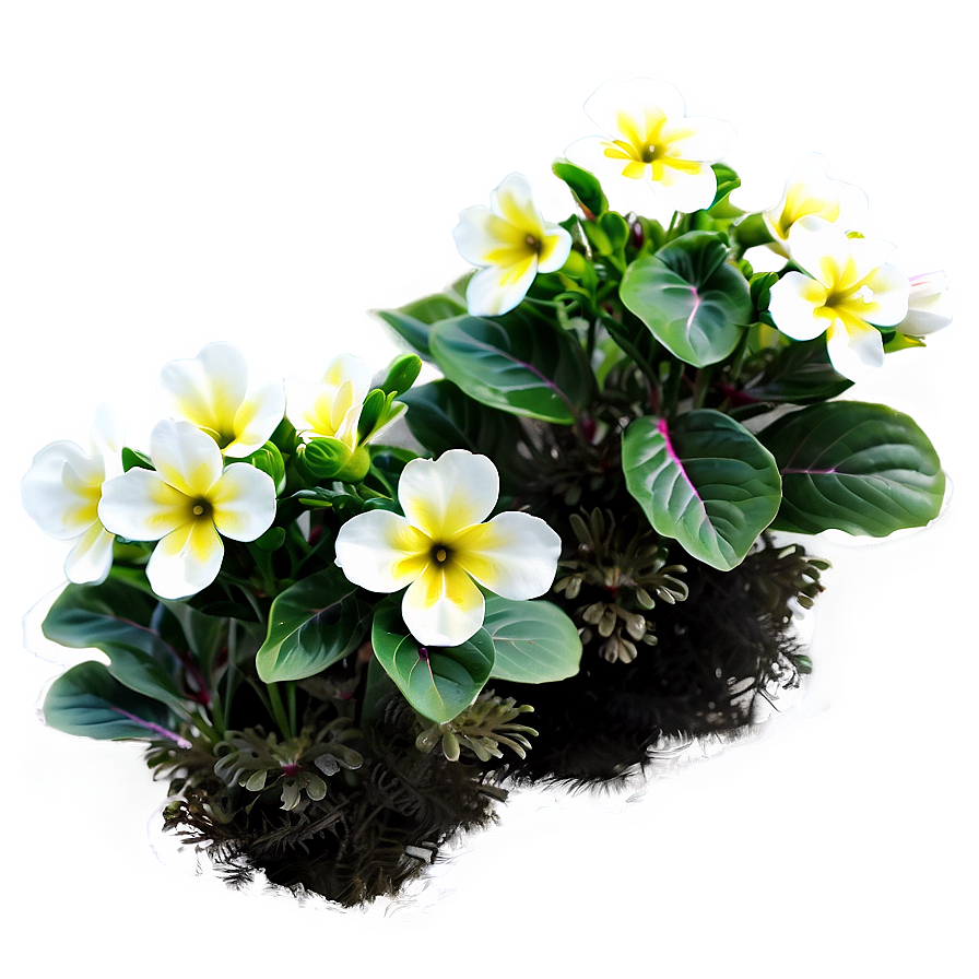 Primrose Flower Bush Png Yua