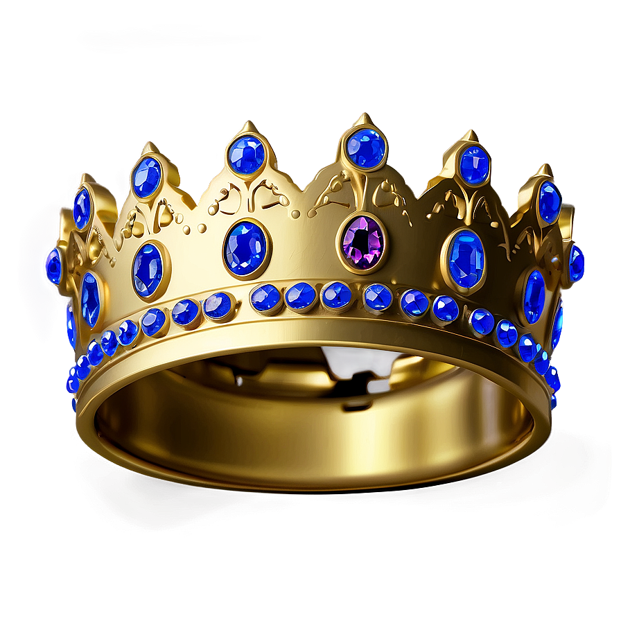 Prince Crown With Sapphires Png 06282024