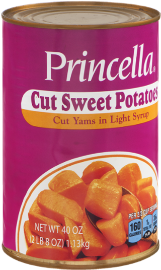 Princella Cut Sweet Potatoes Can