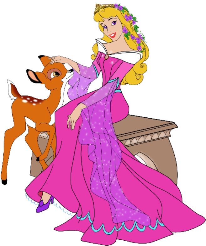 Princess Auroraand Fawn Friendship