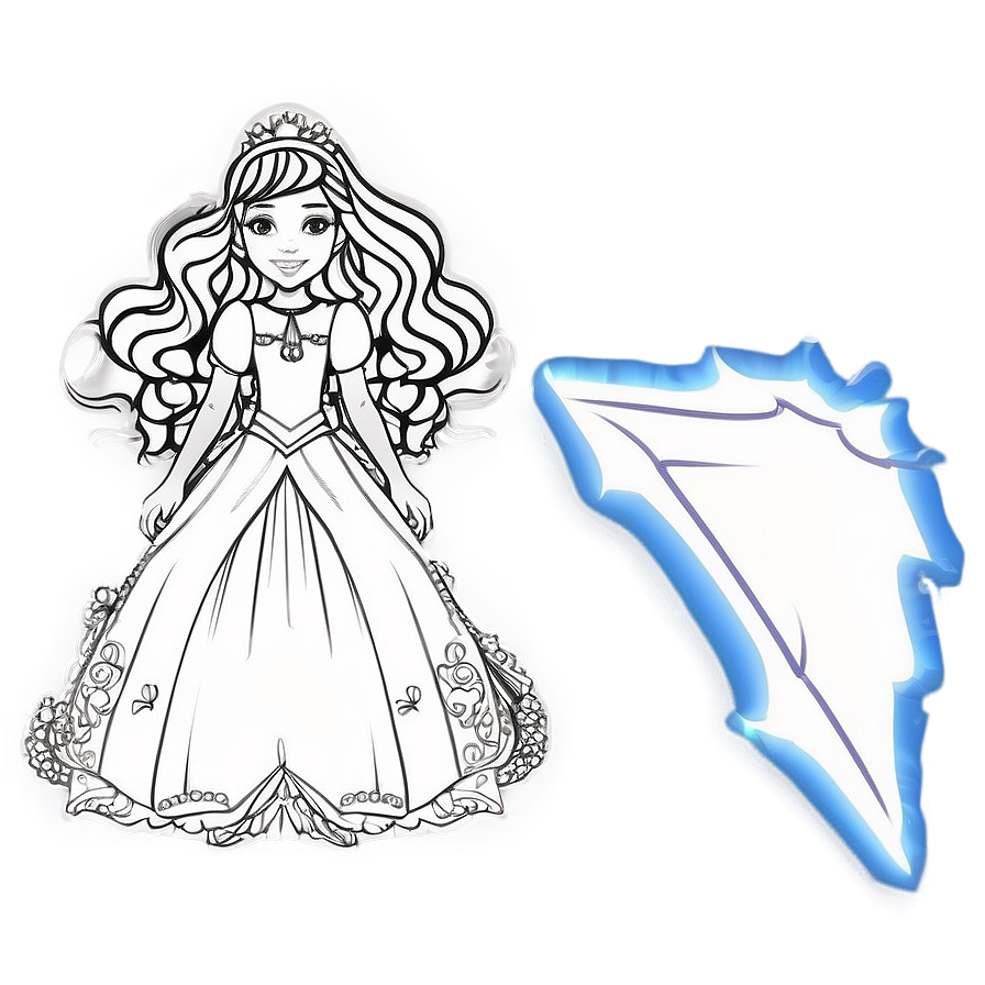 Princess Coloring Page Png 88