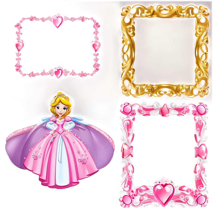 Princess Cute Frame Png Est30