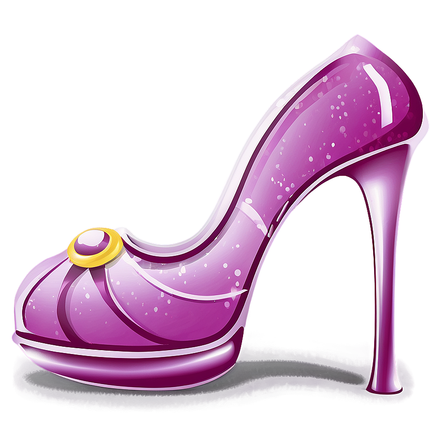 Princess Glass Shoe Artwork Png 11