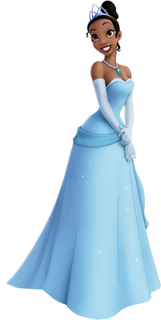 Princess Tiana Elegant Blue Gown