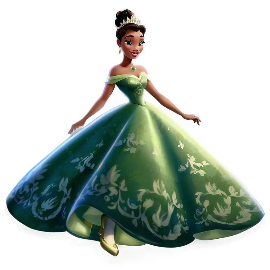 Princess Tiana Fashionable Png 05252024