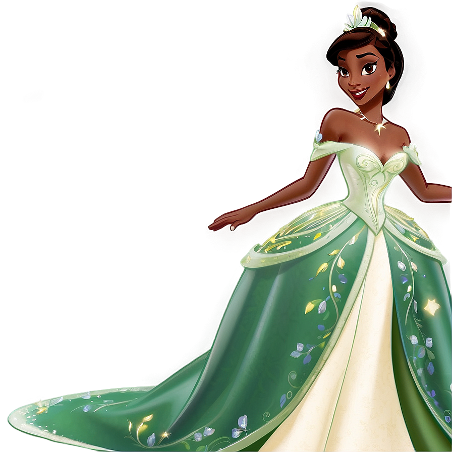 Princess Tiana Gown Detail Png Qph56