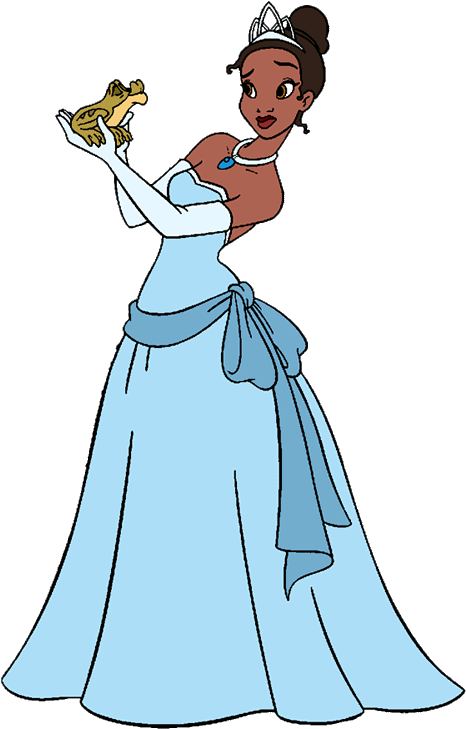 Princess Tiana Holding Frog