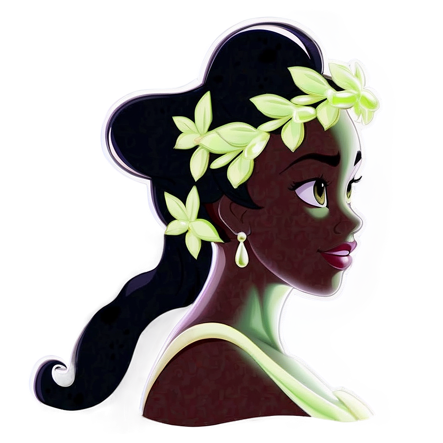 Princess Tiana Silhouette Png 05252024