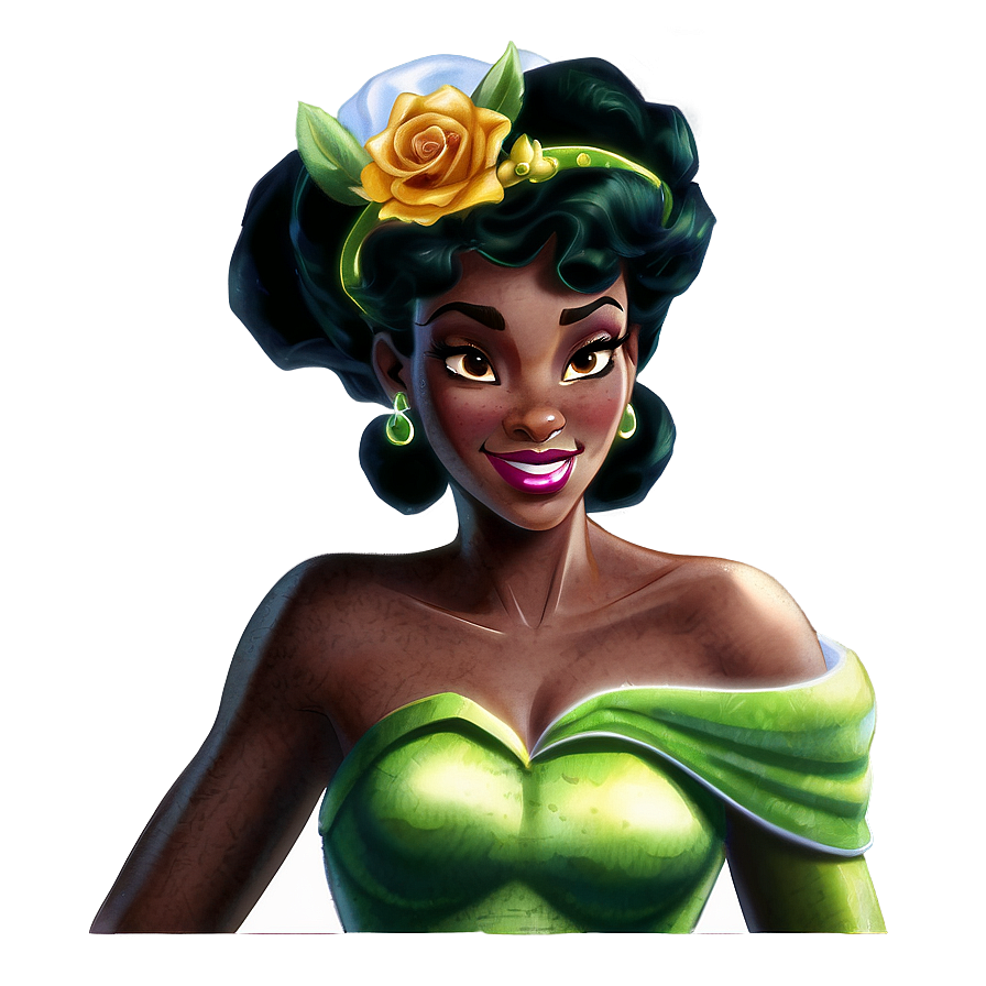 Princess Tiana Watercolor Png 05252024