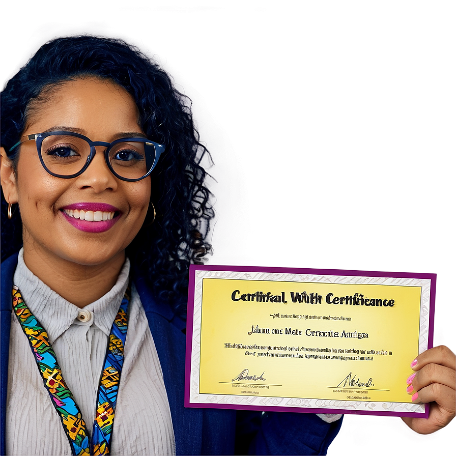 Principal With Certificate Png 06252024