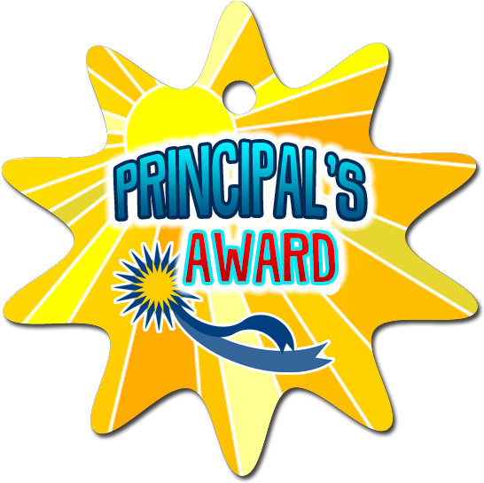 Principals Award Star Shaped Medal