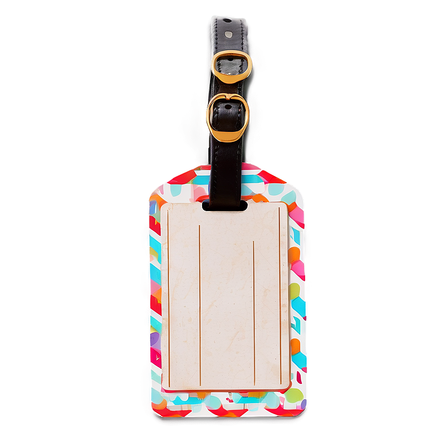 Printable Luggage Tag Graphic Png 36