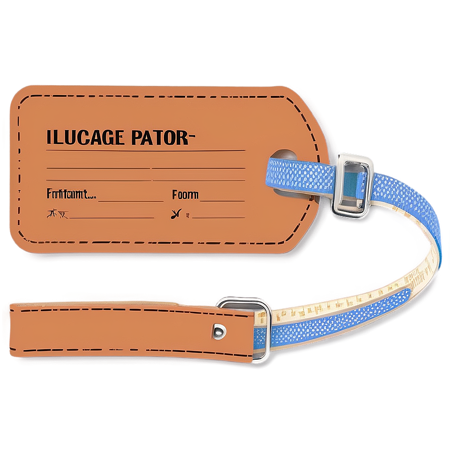 Printable Luggage Tag Graphic Png Rgi40