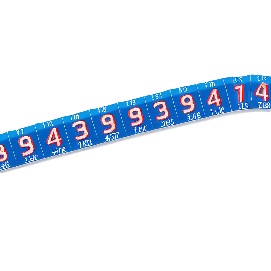 Printable Number Line For Desk Png Nkx42