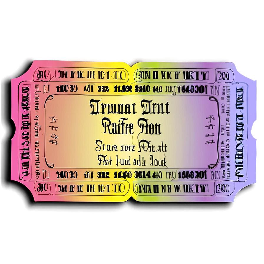 Printable Raffle Ticket Png Cyc38