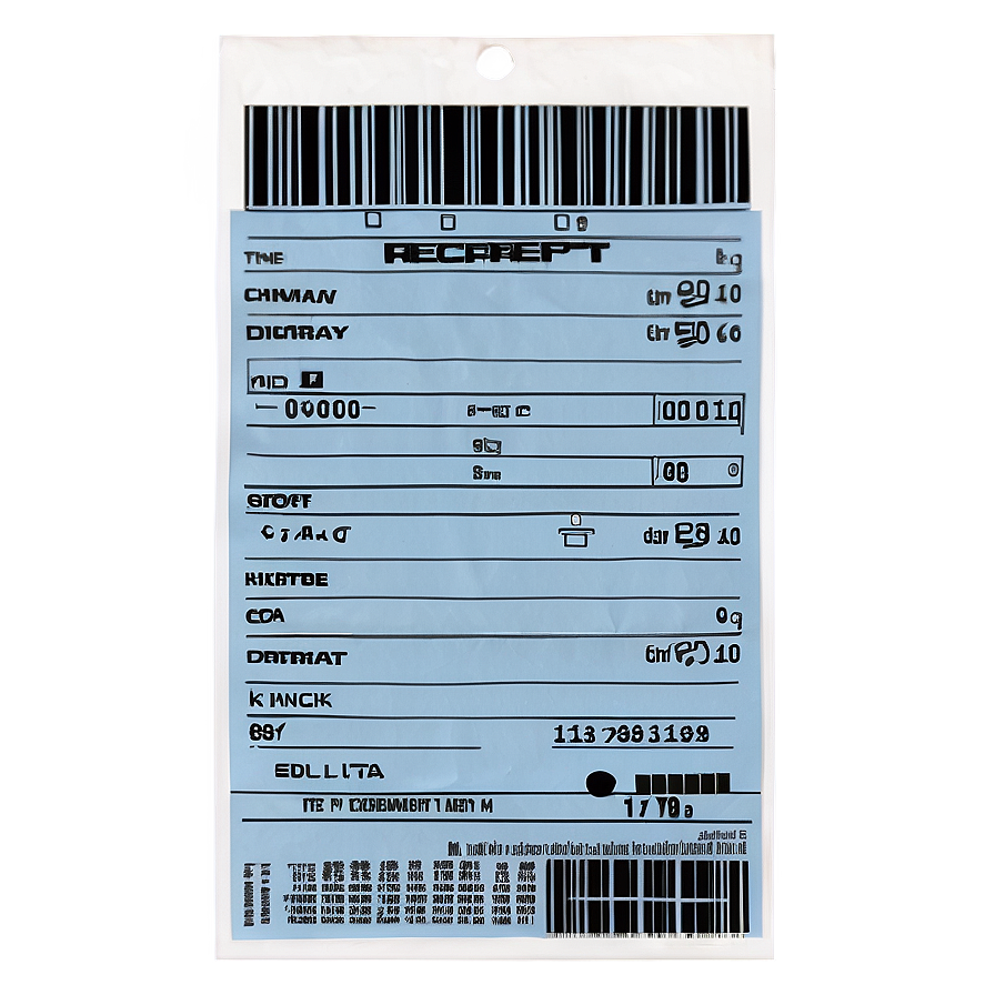 Printable Receipt Png 37