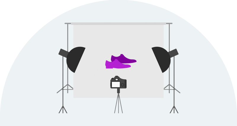 Product Photography Setup Sneakers