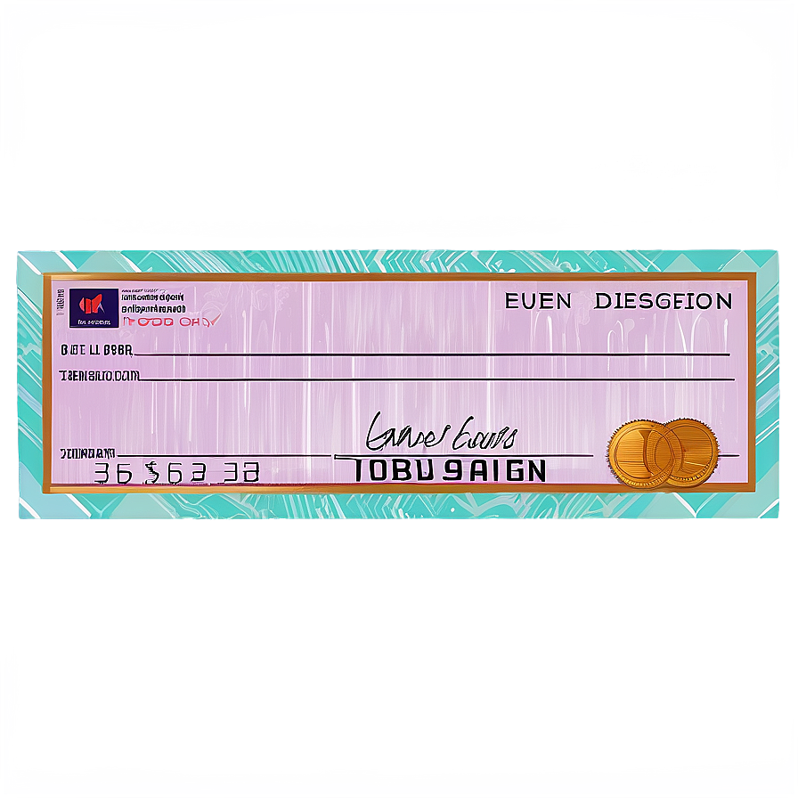 Professional Bank Check Design Png Qym