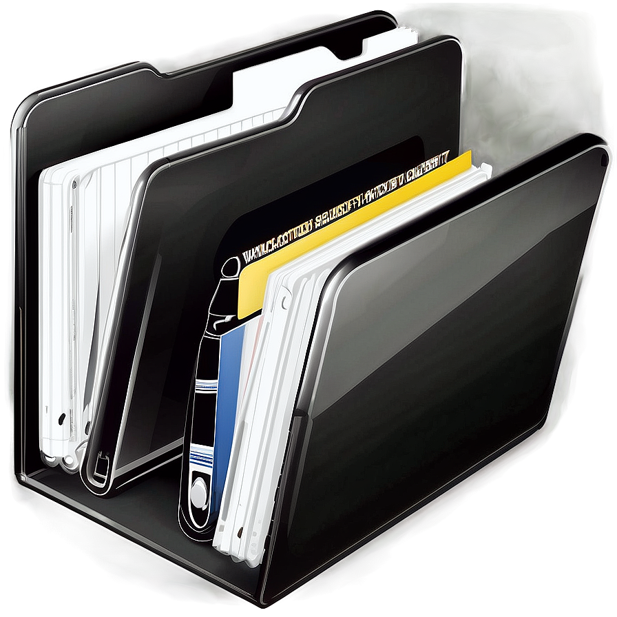 Professional Black Folder Icon Png 17