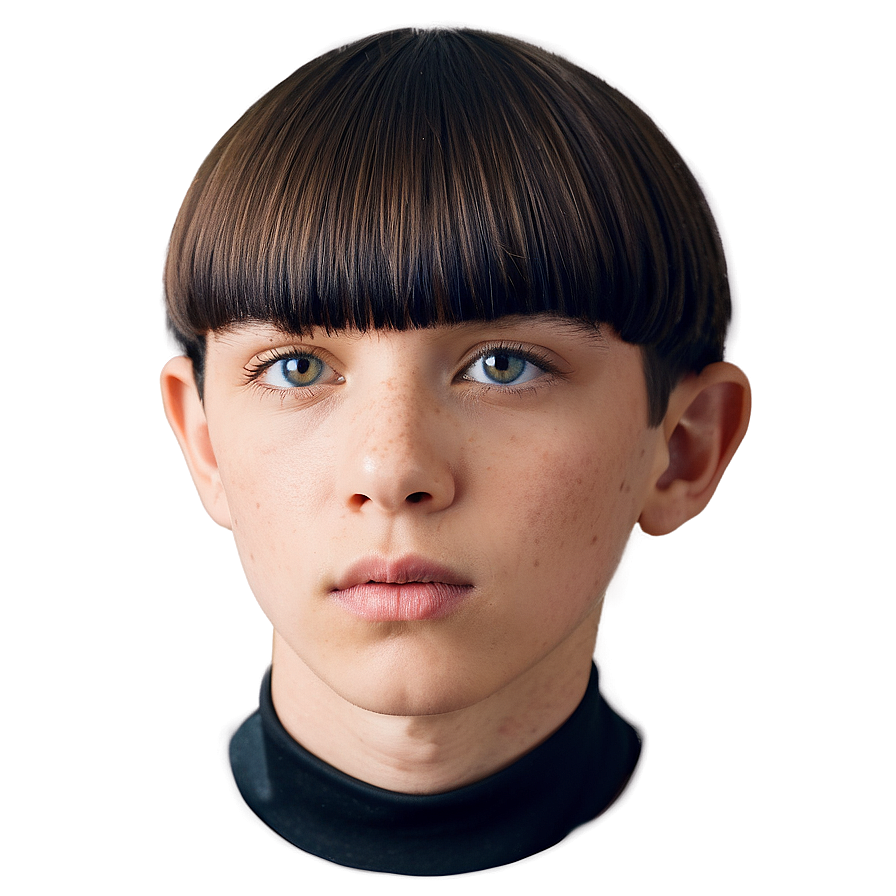 Professional Bowl Cut Look Png Bud