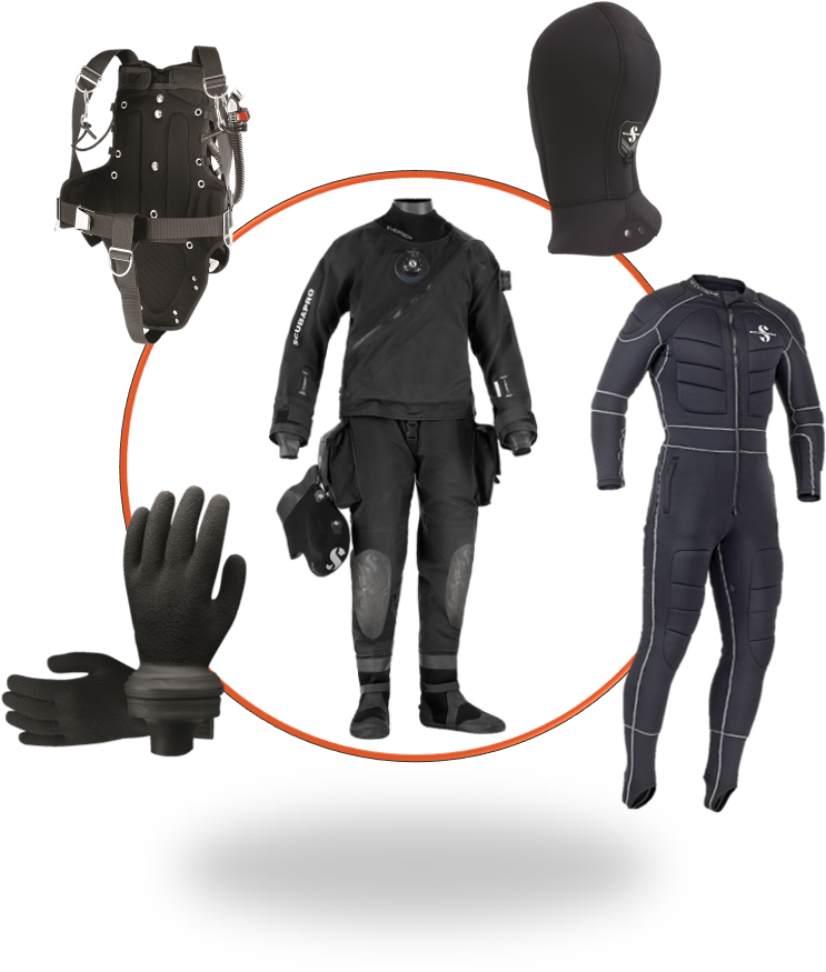 Professional Diving Equipment Set