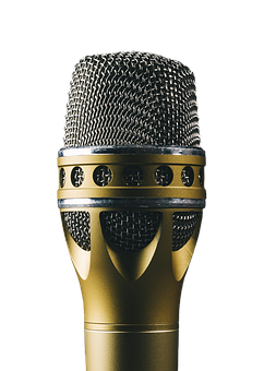 Professional Golden Microphone