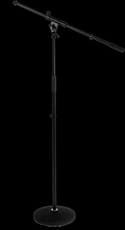 Professional Microphone Stand Silhouette