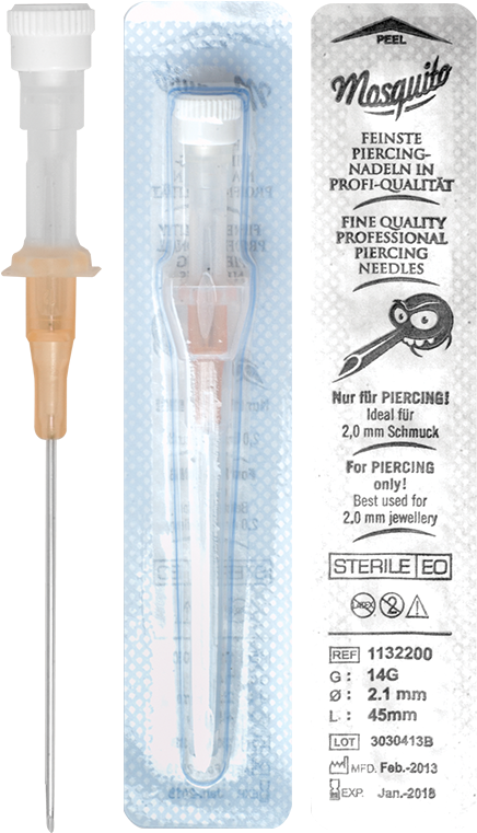 Professional Piercing Needle Packaging