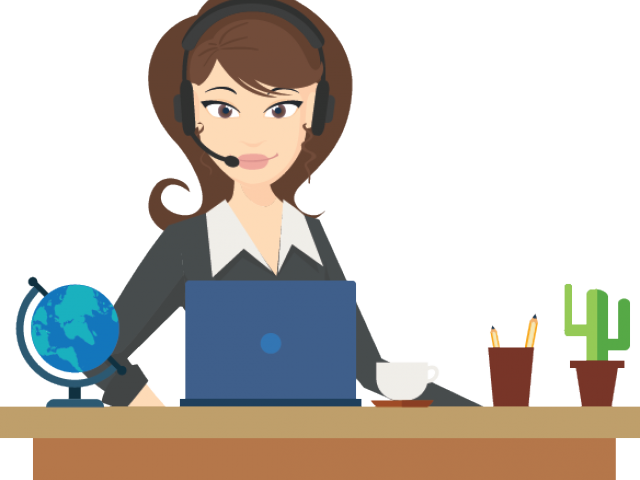 Professional Secretaryat Work Vector