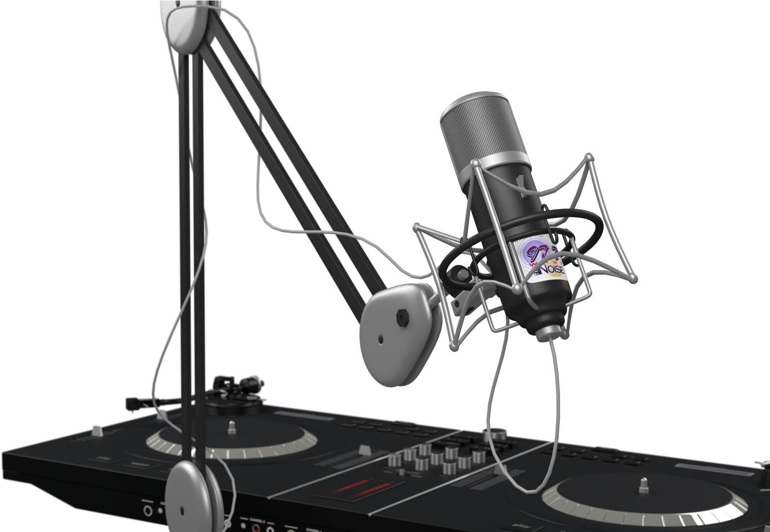 Professional Studio Microphone Setup