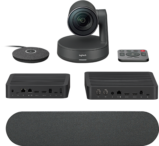 Professional Video Conferencing Equipment Setup