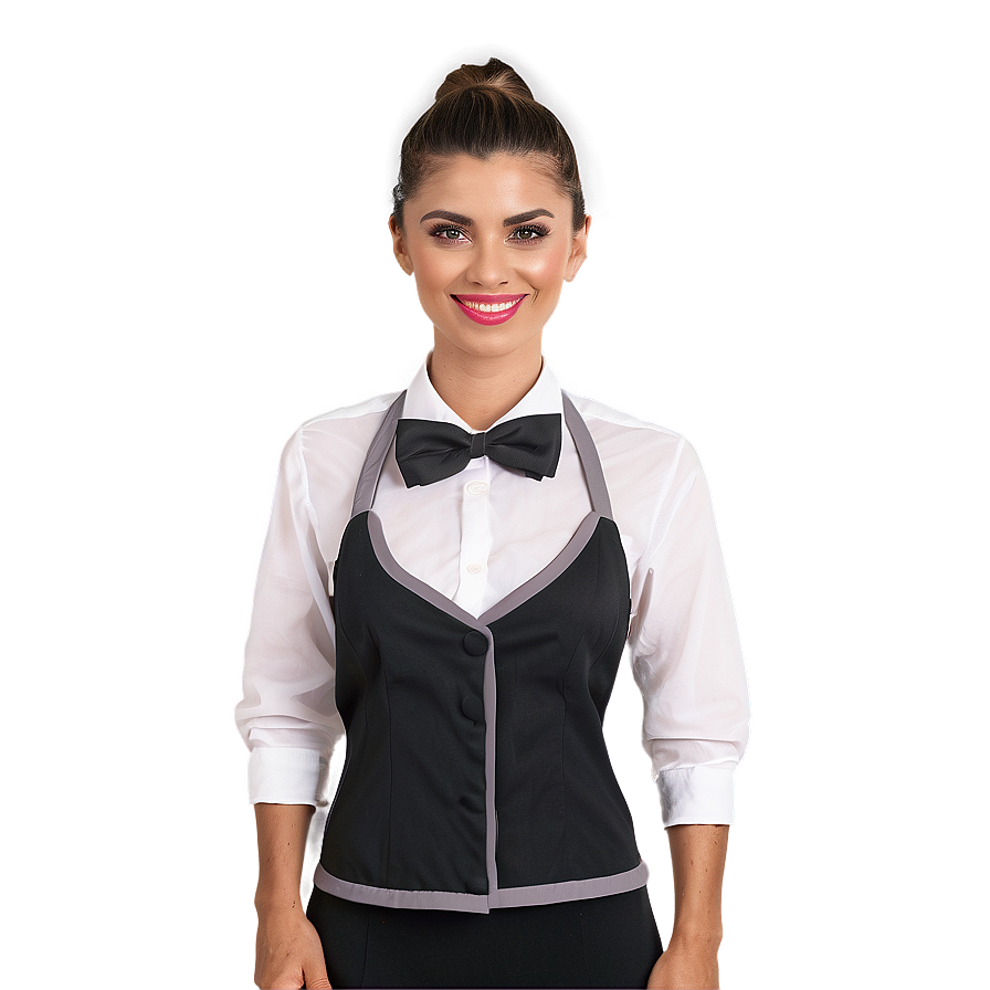 Professional Waitress Uniform Png Bbe