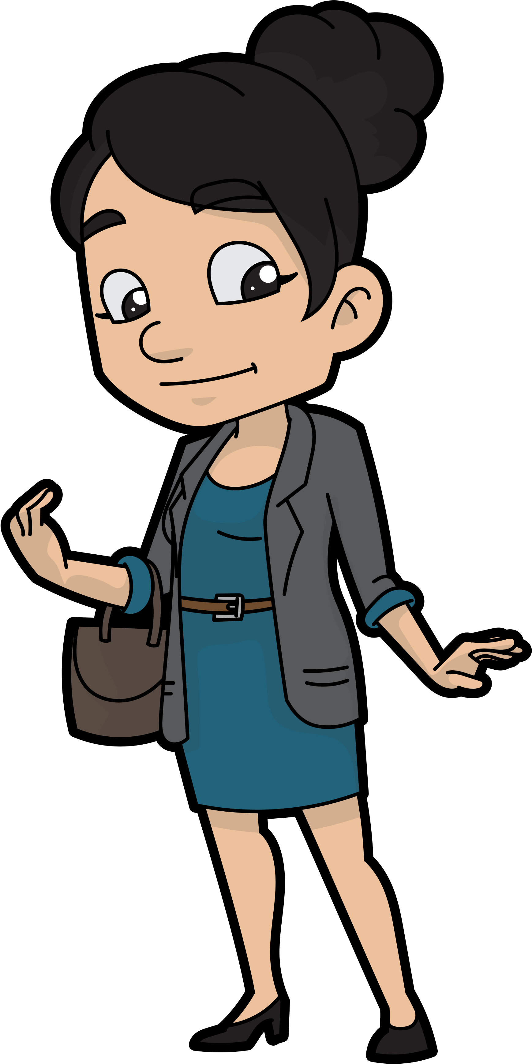 Professional Woman Cartoon Character