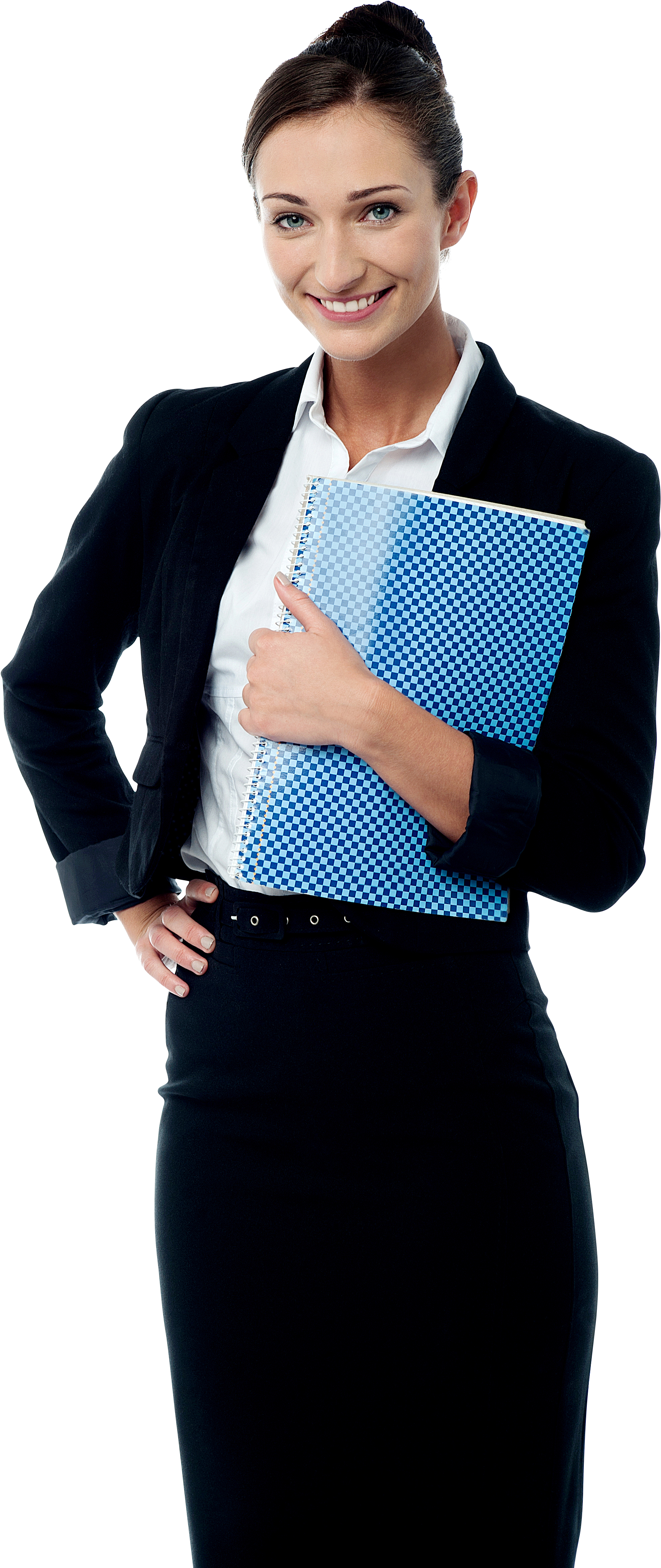 Professional Woman Holding Notebook