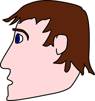 Profile Cartoon Man Illustration