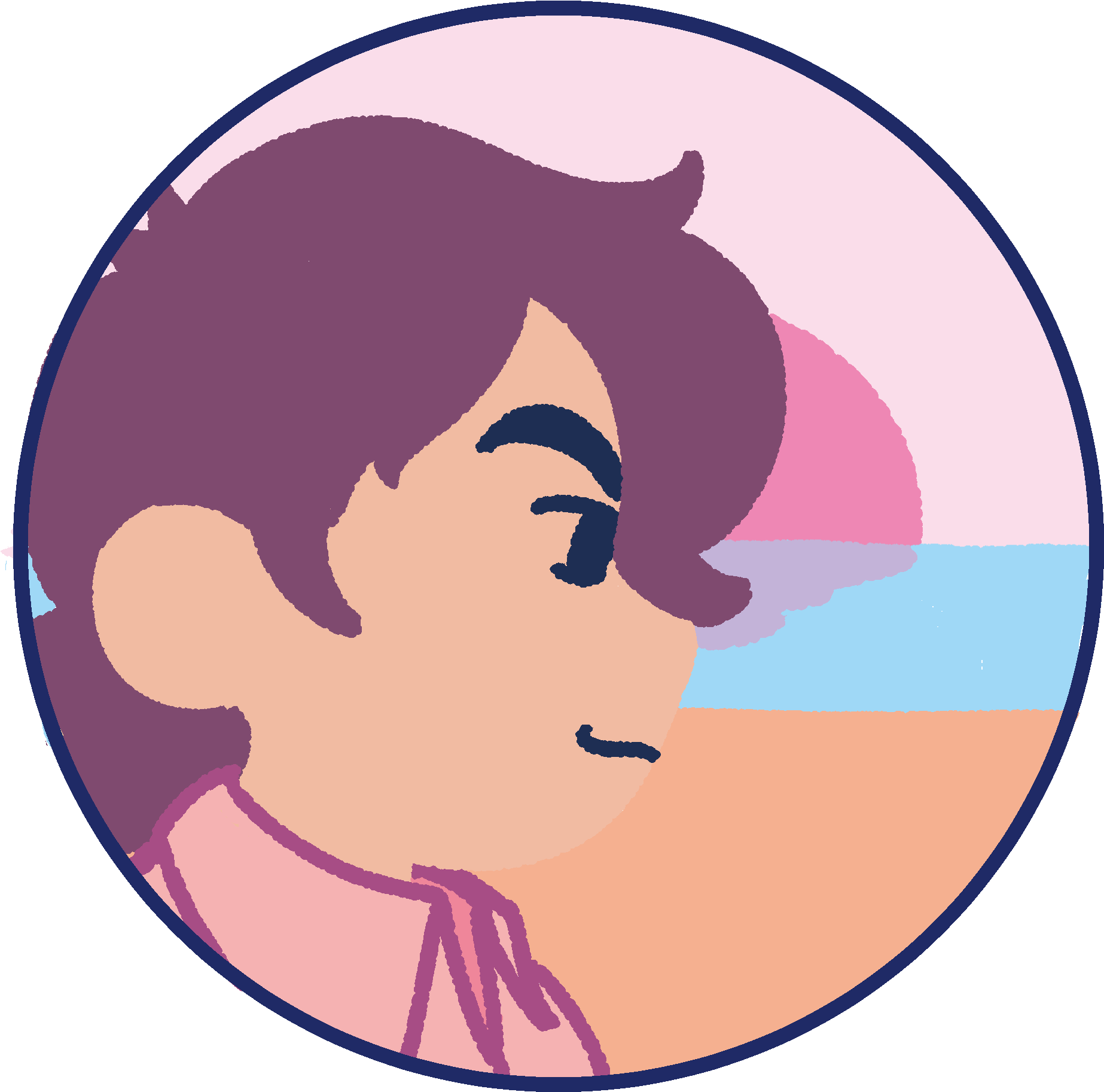 Profile Illustration Beachside Backdrop