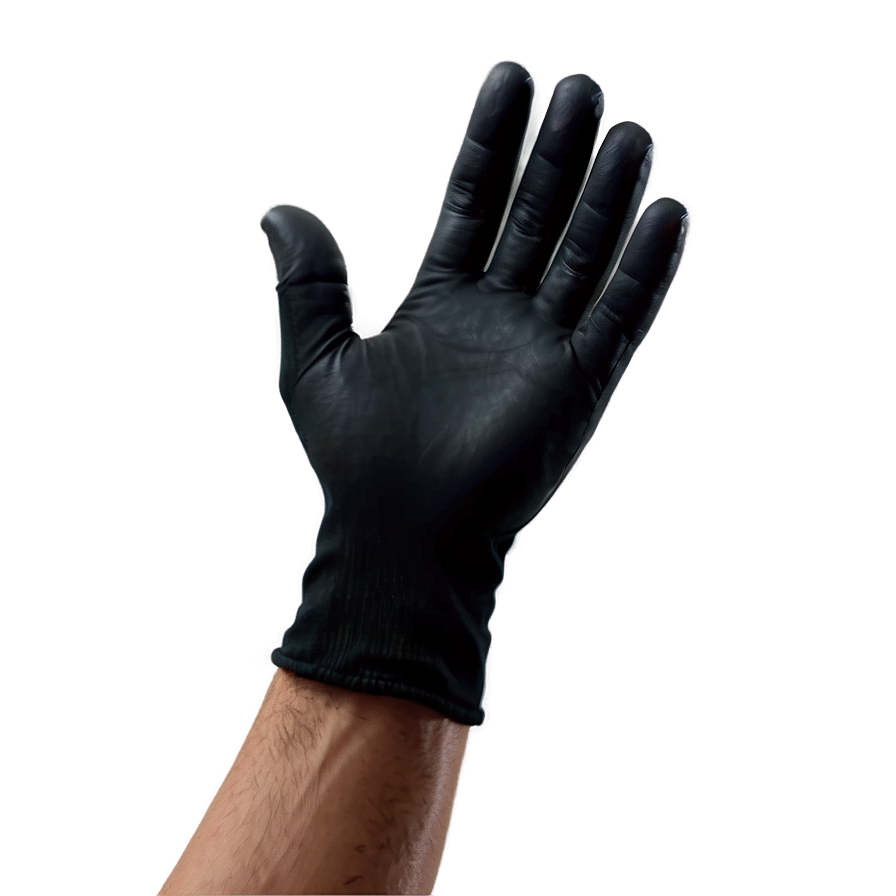 Protective Black Safety Gloves Png 06282024