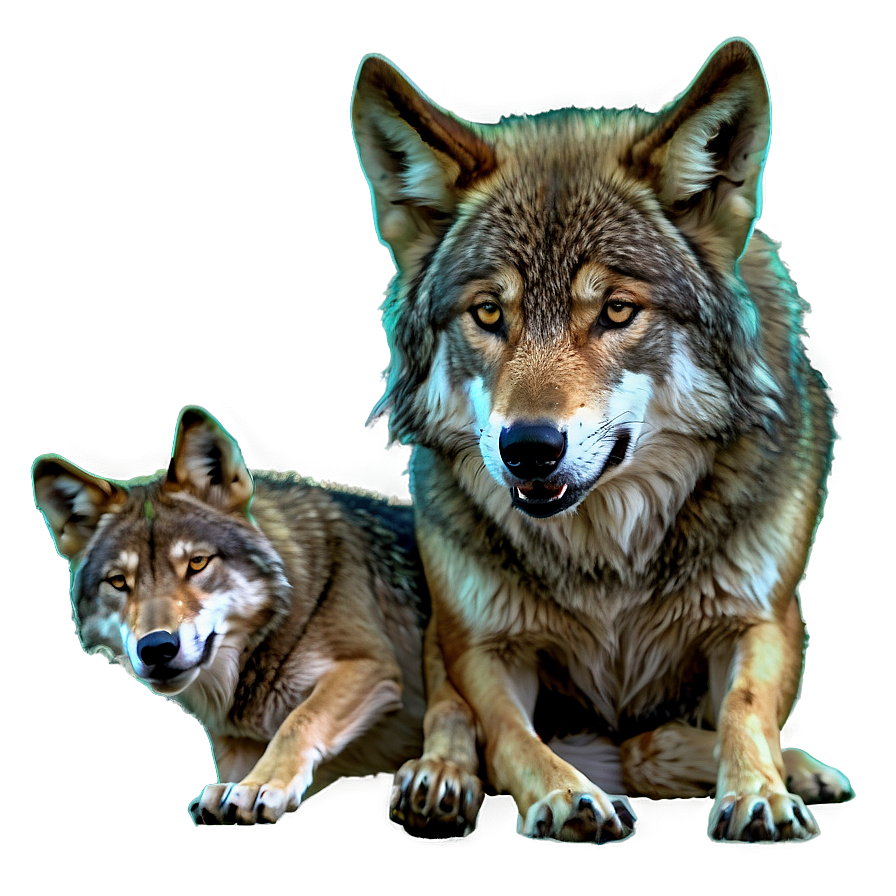 Protective Mother Wolf Png Ail1