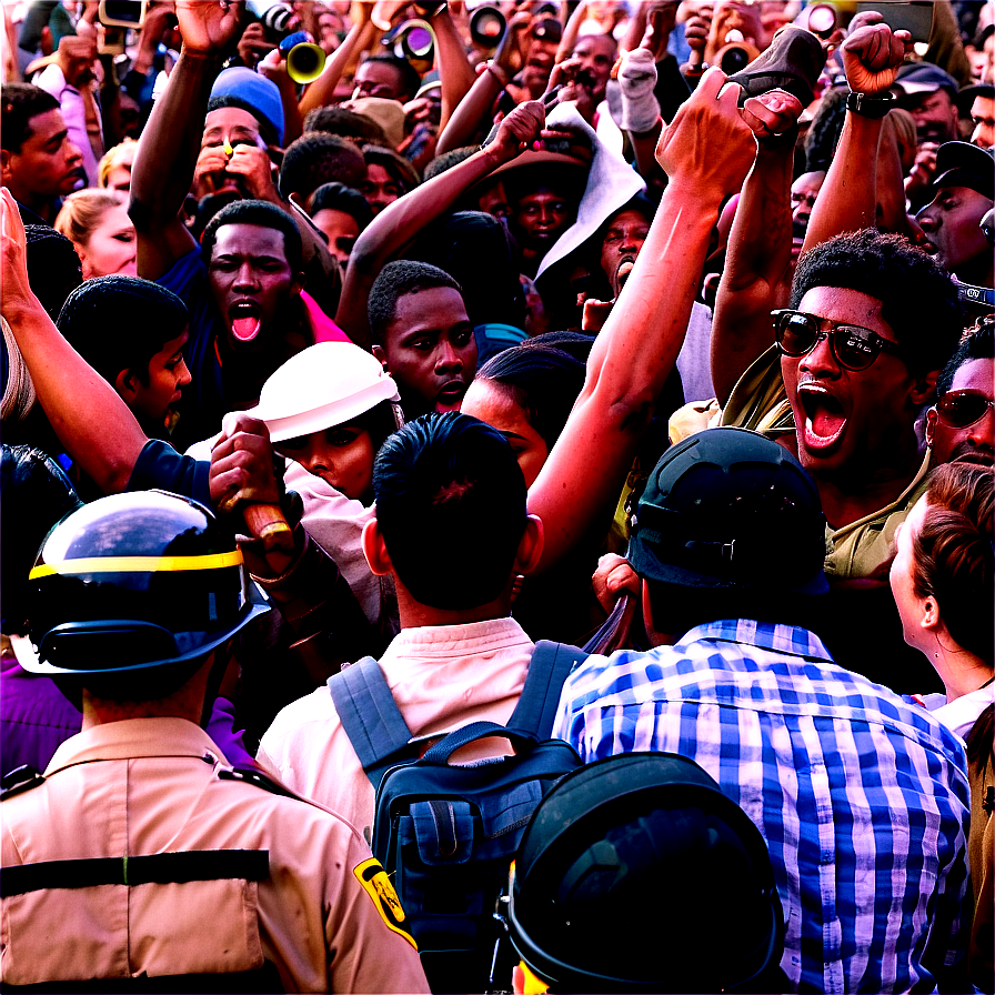 Protest And Riot Crowd Png 06242024