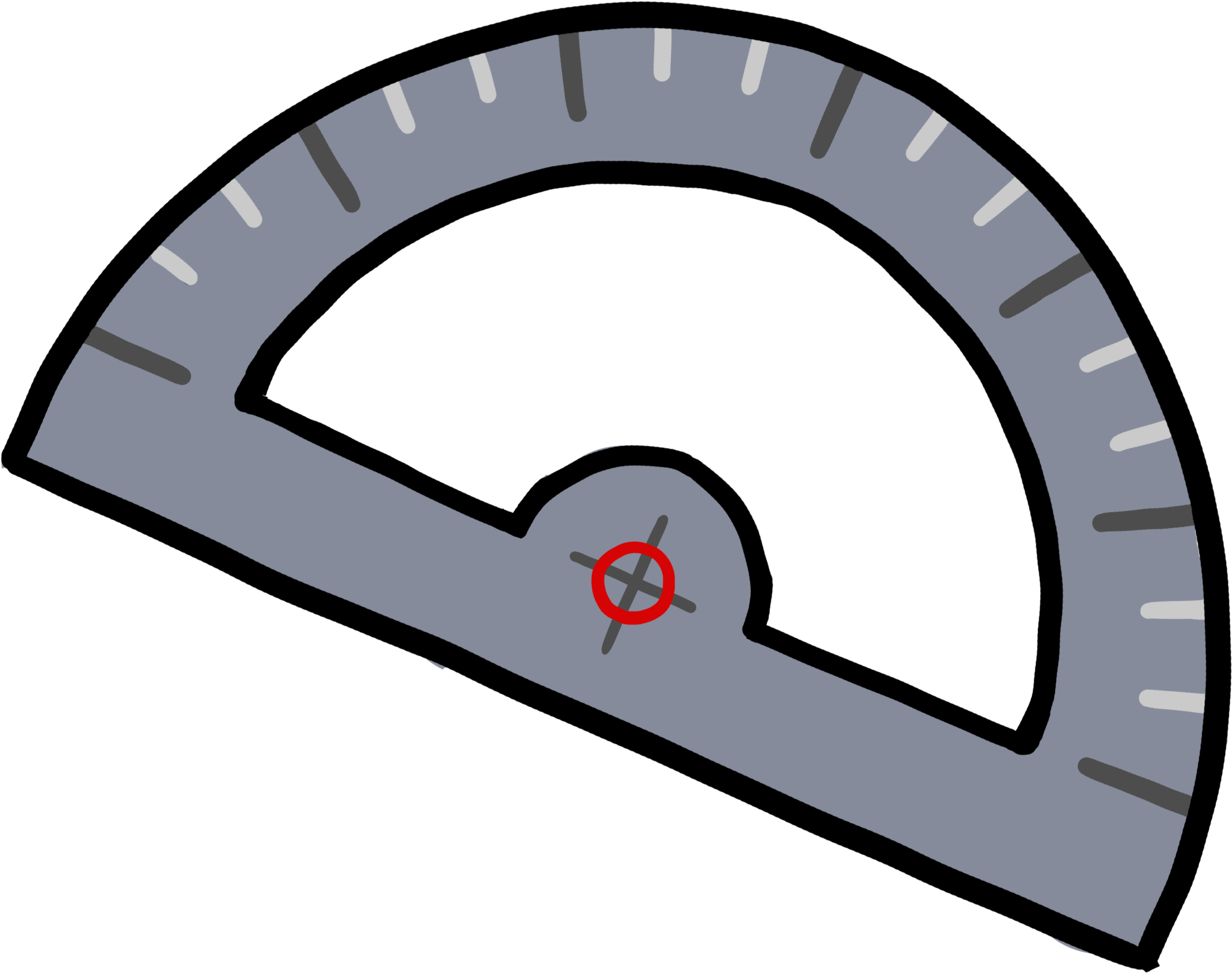 Protractor Math Instrument Vector