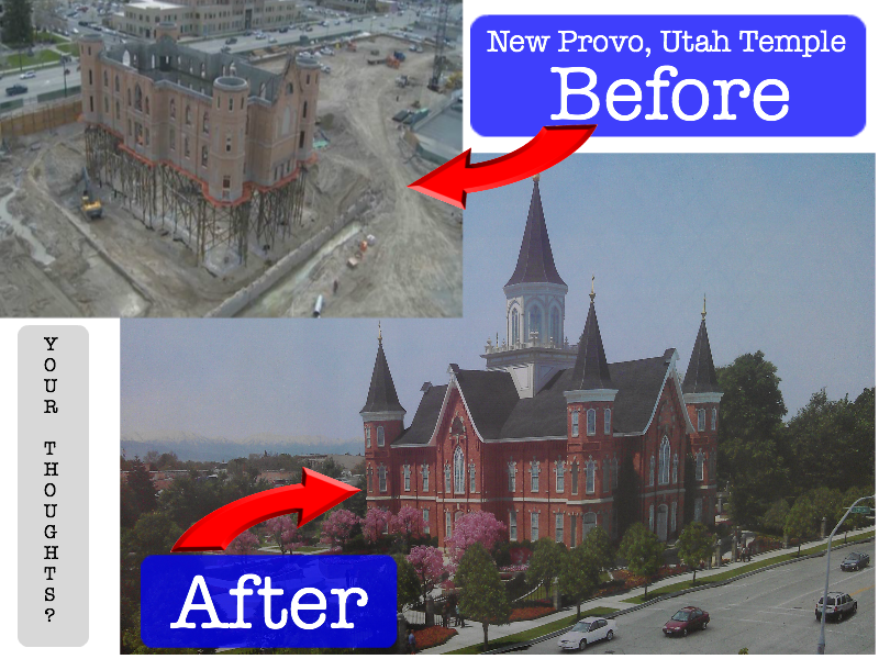 Provo Utah Temple Renovation Before After