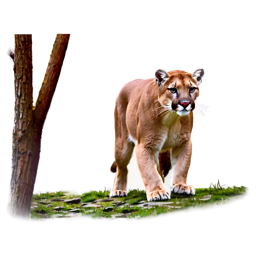 Prowling Cougar Illustration Png 63