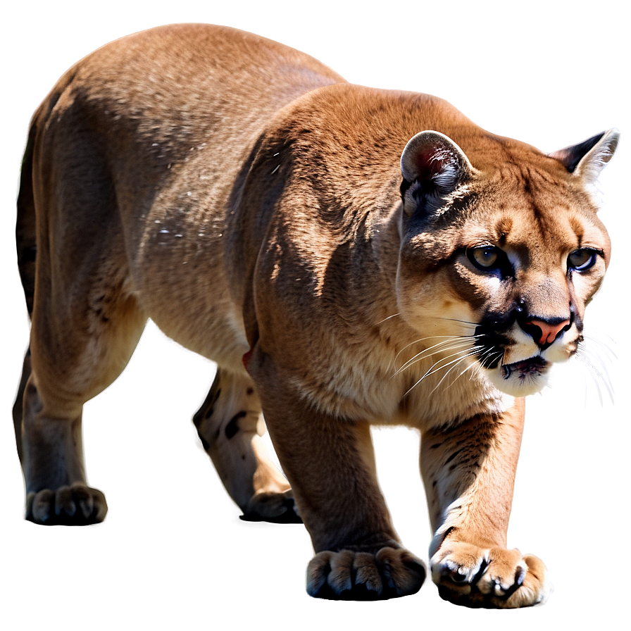 Prowling Cougar Illustration Png Sxh