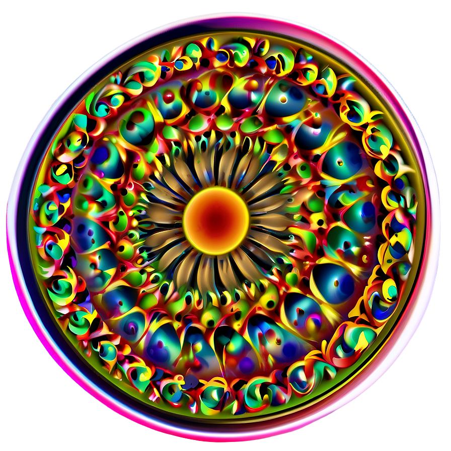 Psychedelic Artistic Pattern Png 1