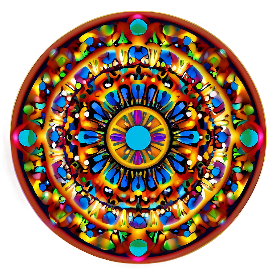 Psychedelic Mandala Background Png Gbo